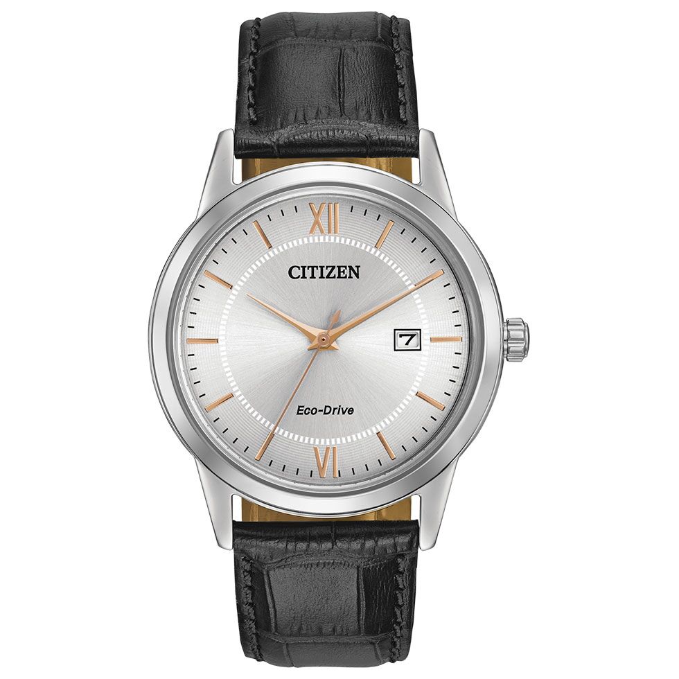 Black Leather Men's Corso Watch by Citizen