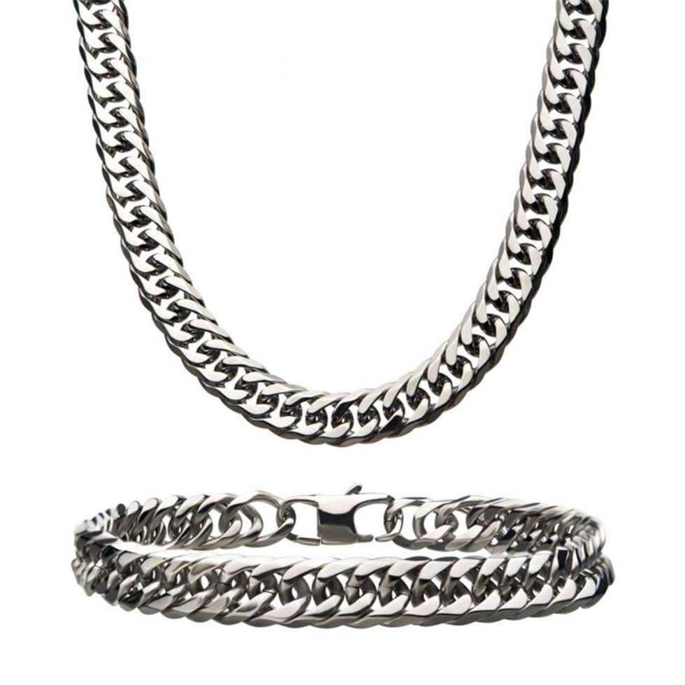Steel Double Curb Chain Set by INOX