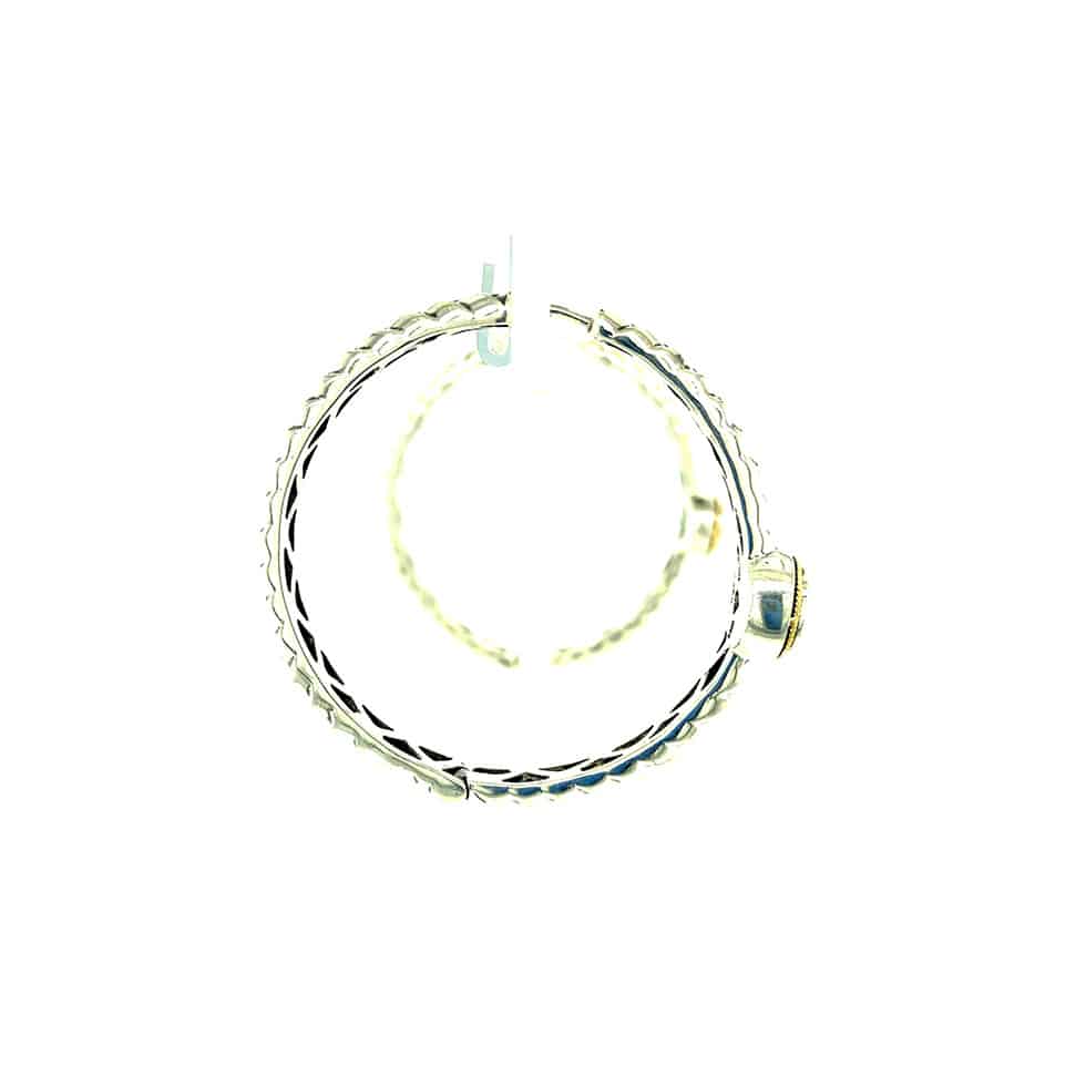 Gemstone Hinged Hoops- Multiple Available - Image 4