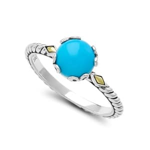 Glow Birthstone Ring in Sterling Silver and 18k Yellow Gold by Samuel B. - Multiple Styles Available