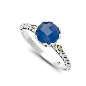 Glow Birthstone Ring in Sterling Silver and 18k Yellow Gold by Samuel B. - Multiple Styles Available