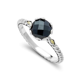 Glow Birthstone Ring in Sterling Silver and 18k Yellow Gold by Samuel B. - Multiple Styles Available