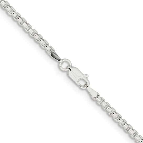 Rounded Box Link Chain Necklace - 2.60mm - 24"