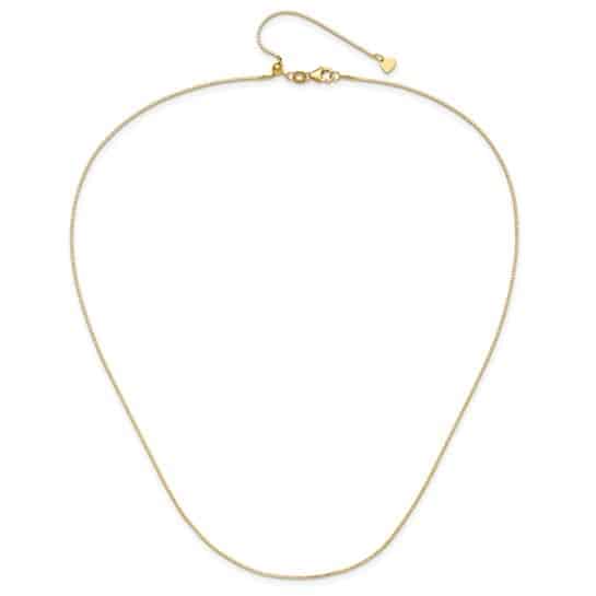 Wheat Link Chain Necklace in 14k Gold 3103-22