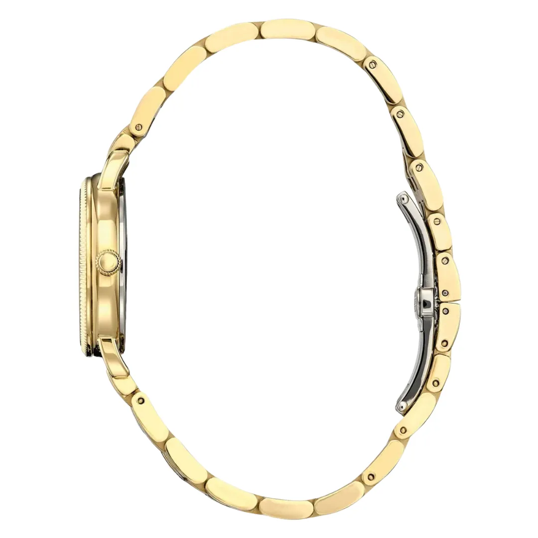Classic Coin Edge Watch by Citizen with gold-tone case and bracelet