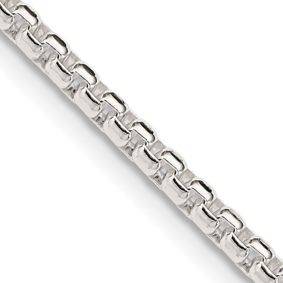 Rounded Box Link Chain Necklace - 2.60mm - 24"