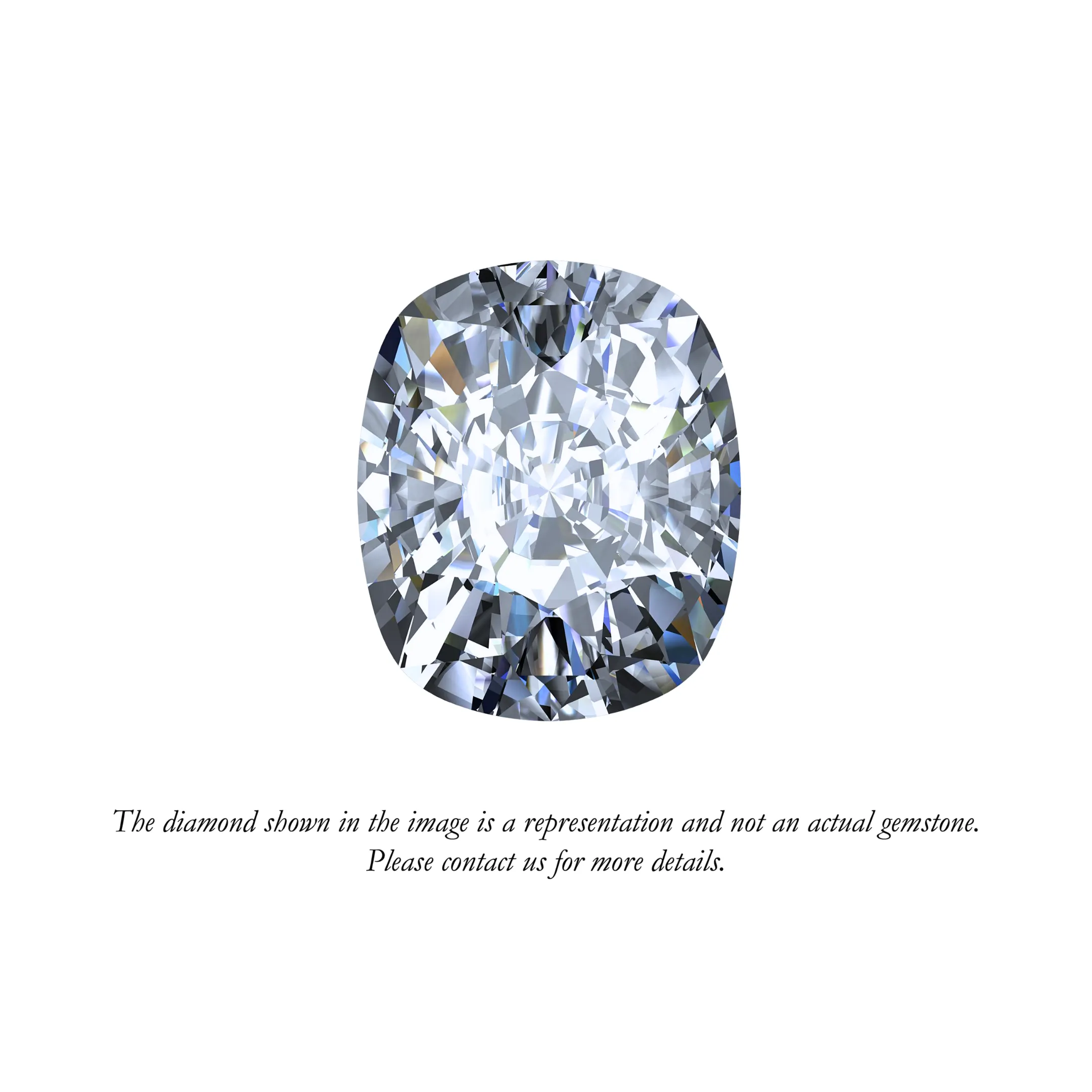 Placeholder image for a loose elongated cushion diamond