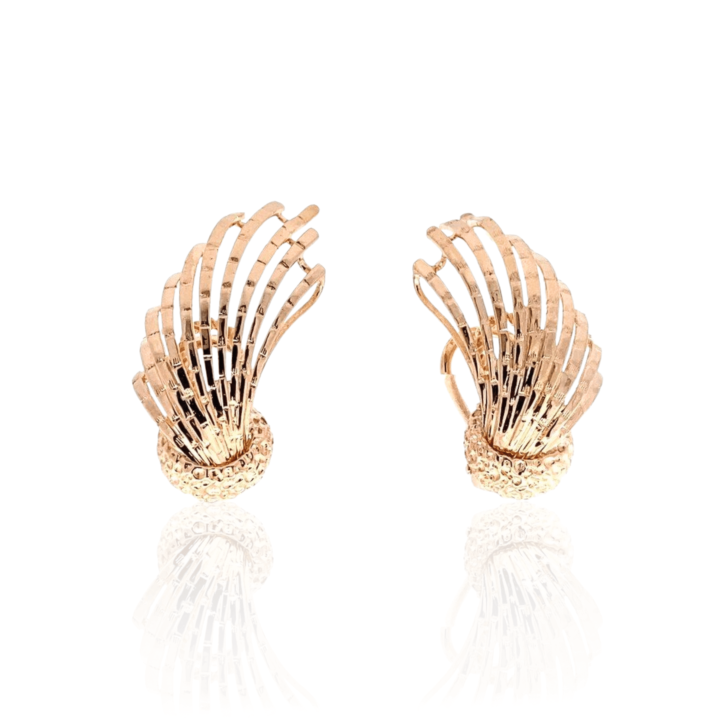 Estate Dan Frere Spray Design Climber Earrings