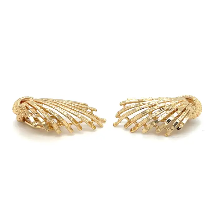 Estate Dan Frere Spray Design Climber Earrings