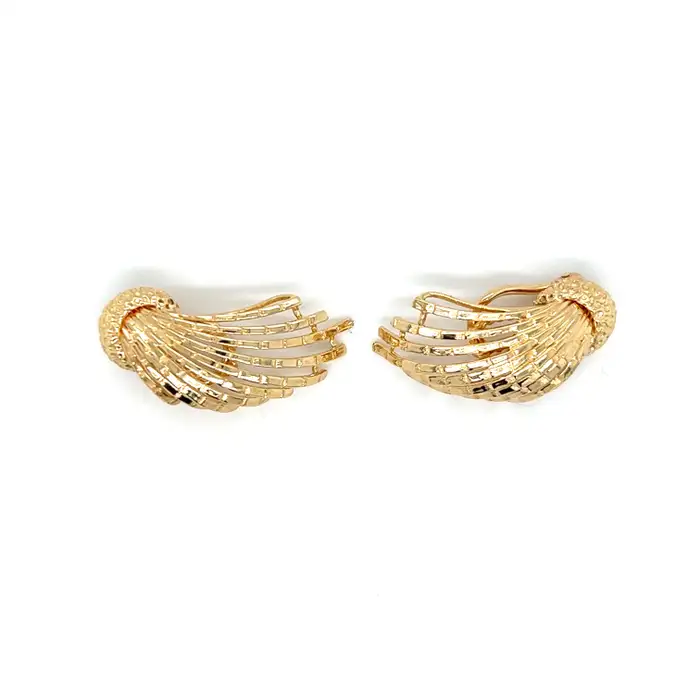 Estate Dan Frere Spray Design Climber Earrings