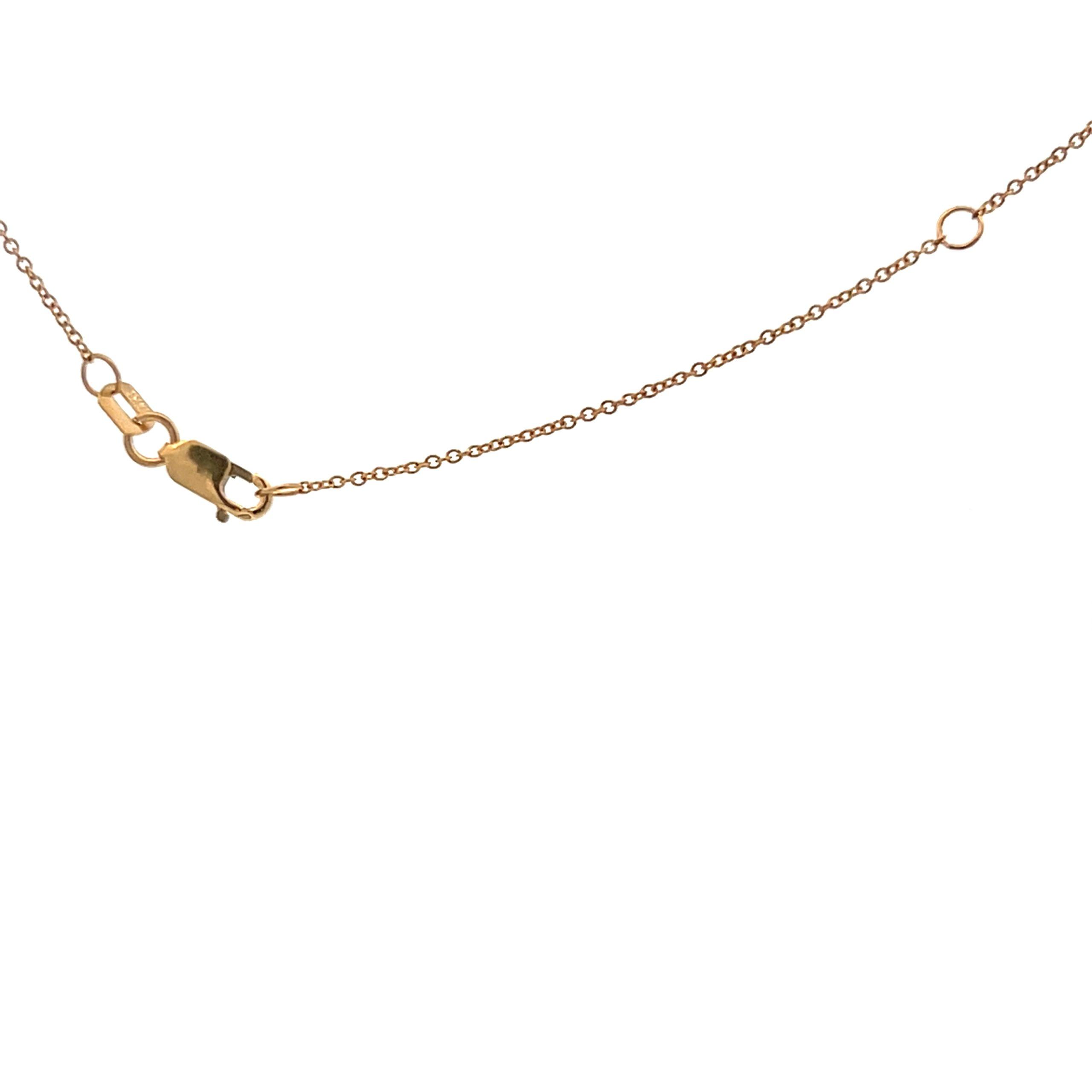 14k Lab-Grown Diamond Pear Shaped Cluster Necklace - Image 4