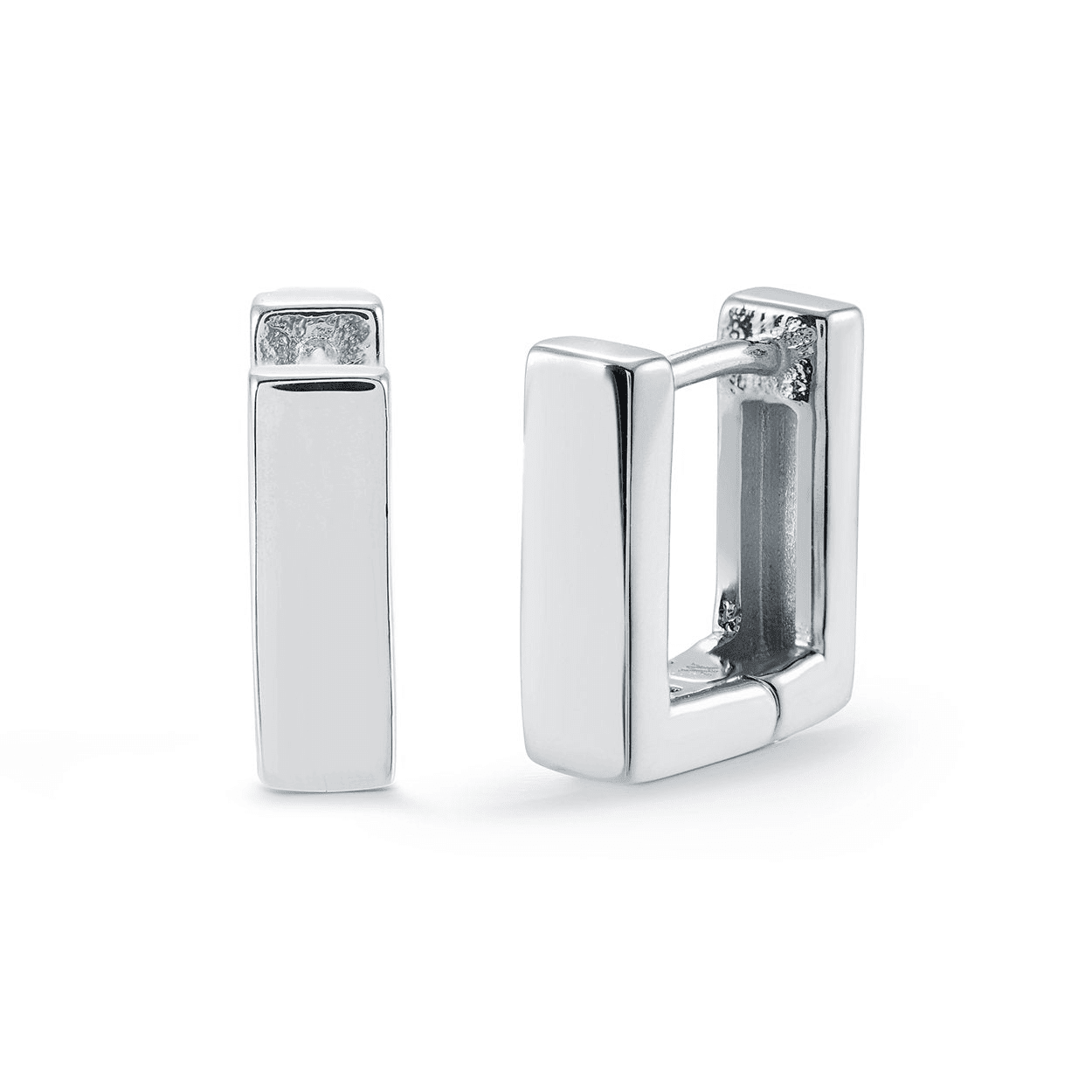 Stainless Steel Square Hoop Earrings