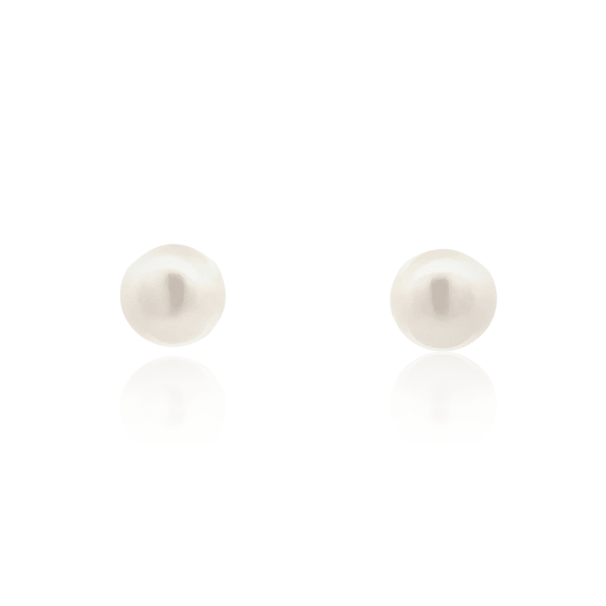 Estate 10K Yellow Gold 10MM Freshwater Pearl Stud Earrings