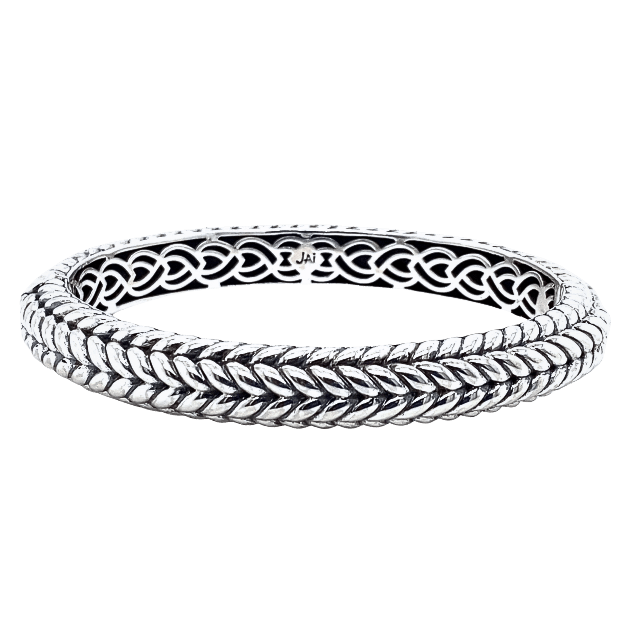 Estate Sterling Silver John Hardy Jai Braided Bangle Bracelet