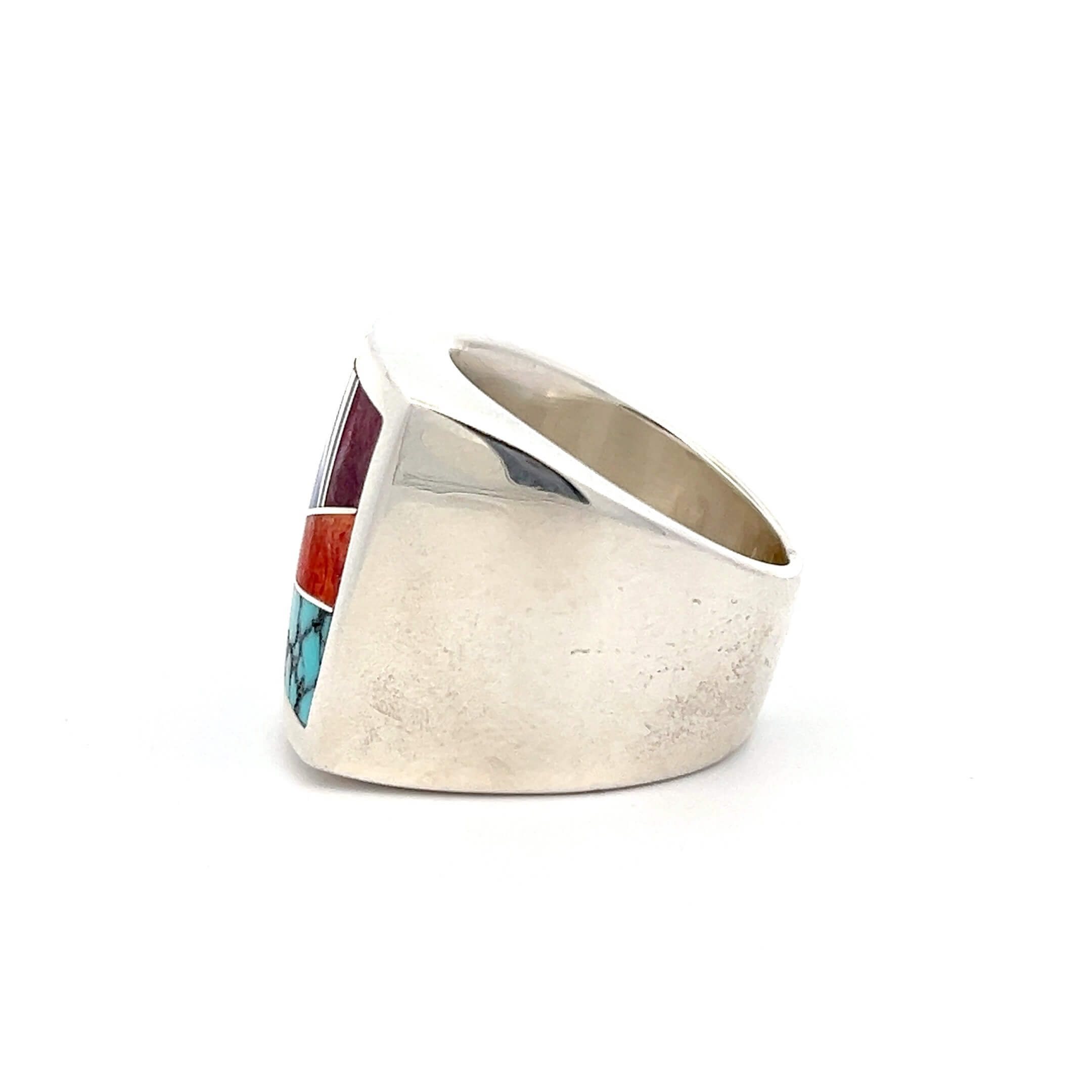 Estate Sterling Silver Multi-Stone Mosaic Ring by A Touch of Sante Fe