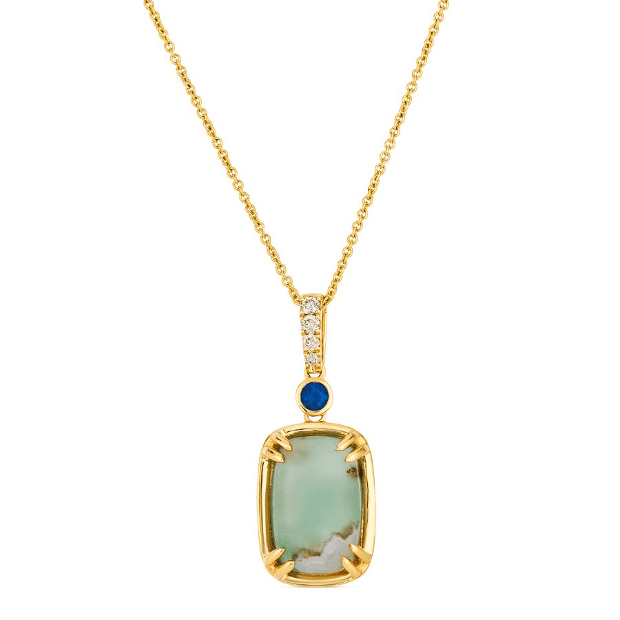 14K Yellow Gold 2.86CTW Aquaprase