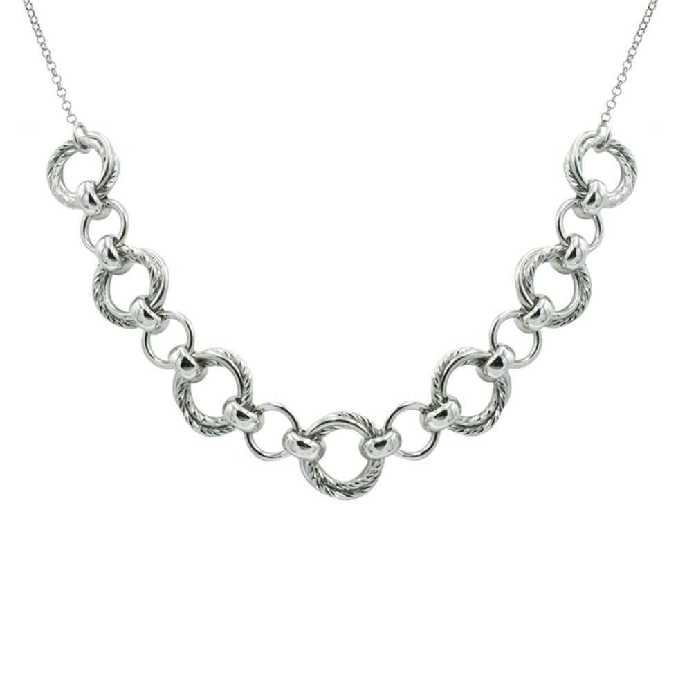 Tangee Multi-Circle Link Necklace by Frederic Duclos