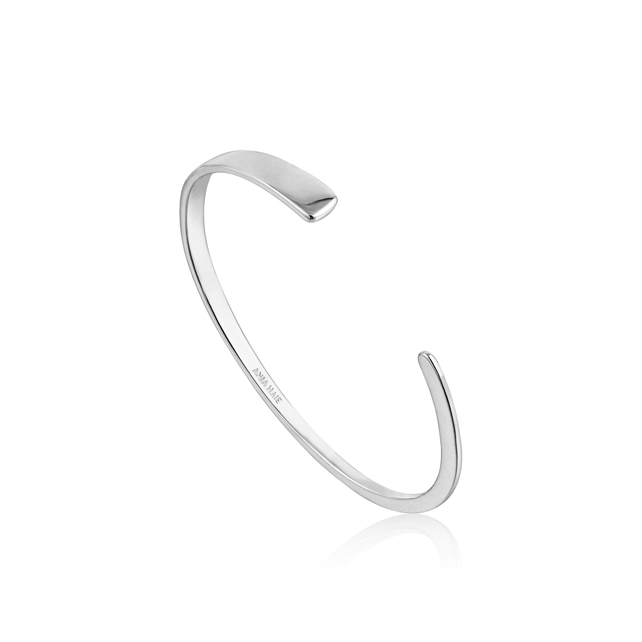 Silver Geometry Flat Cuff