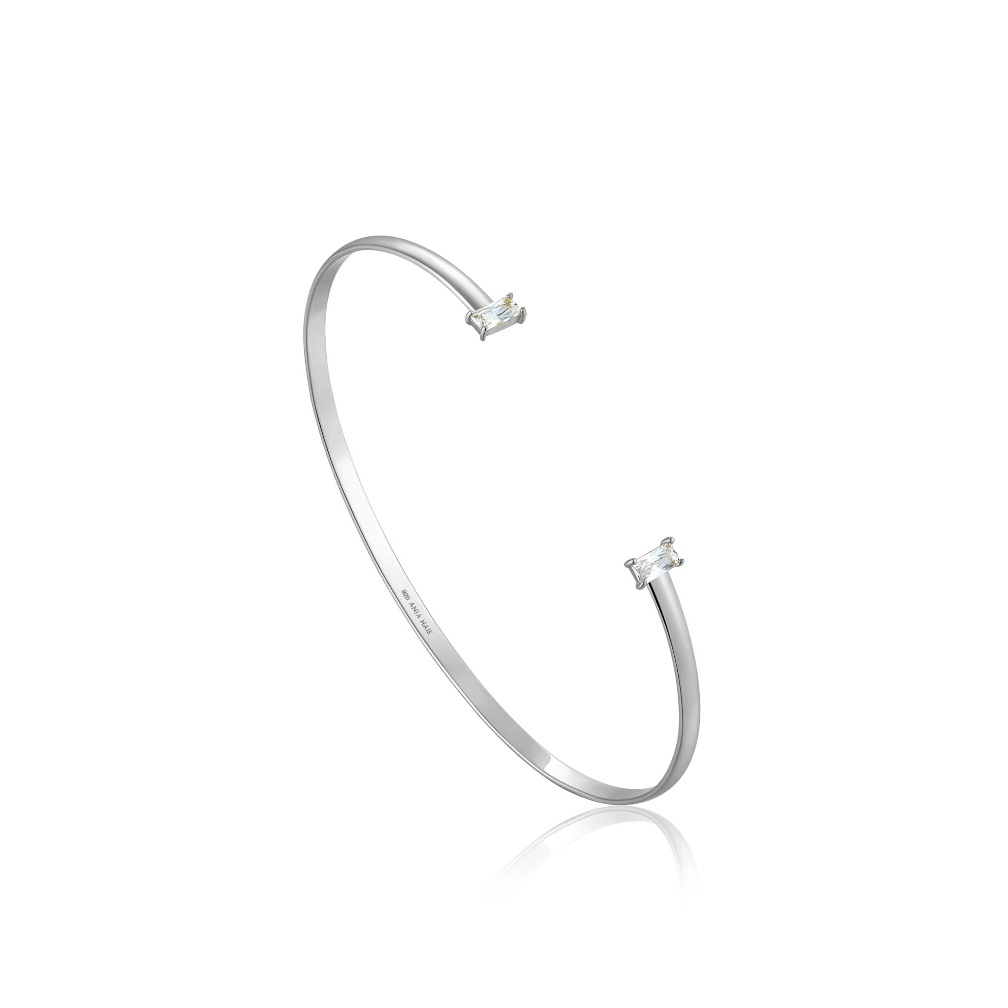 Silver Glow Cuff by Ania Haie