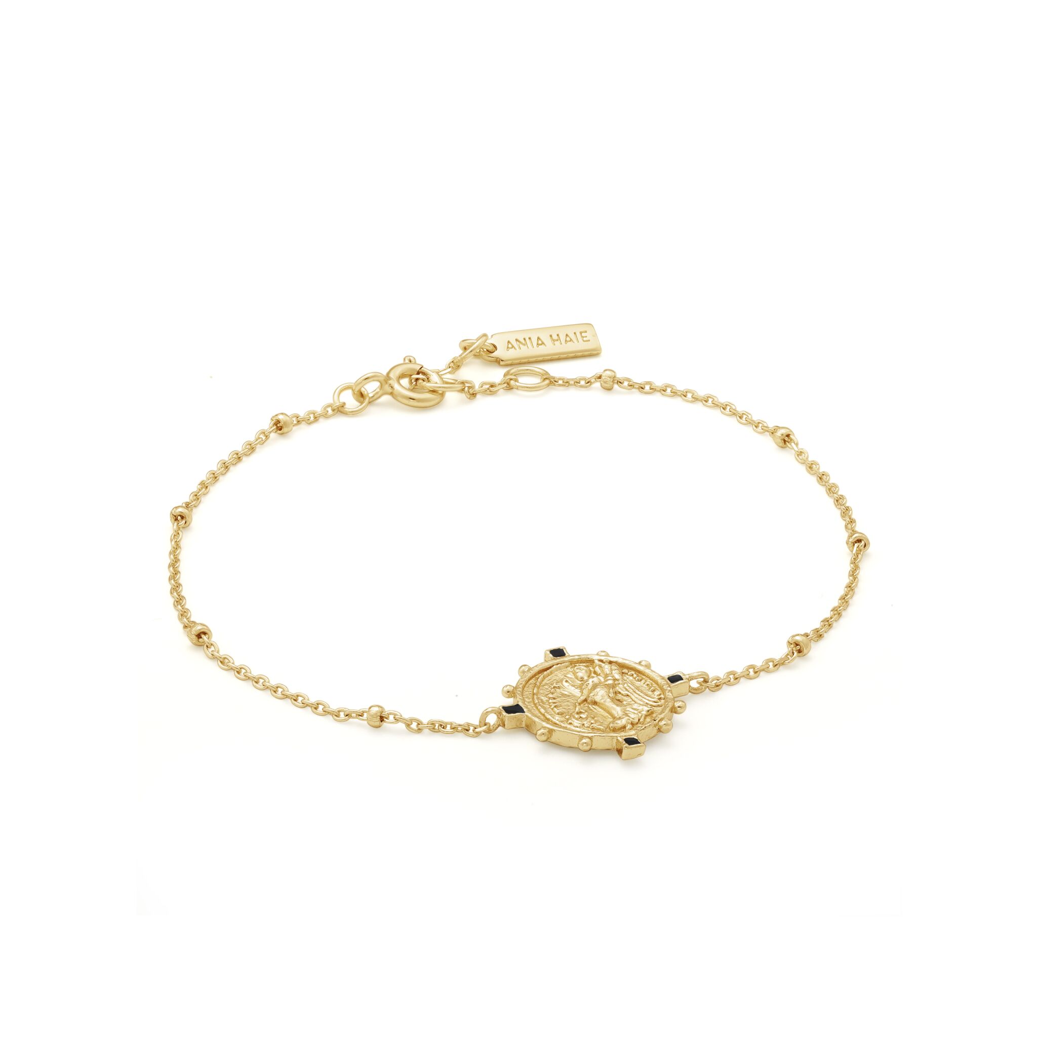 Gold Toned Victory Goddess Bracelet by Ania Haie