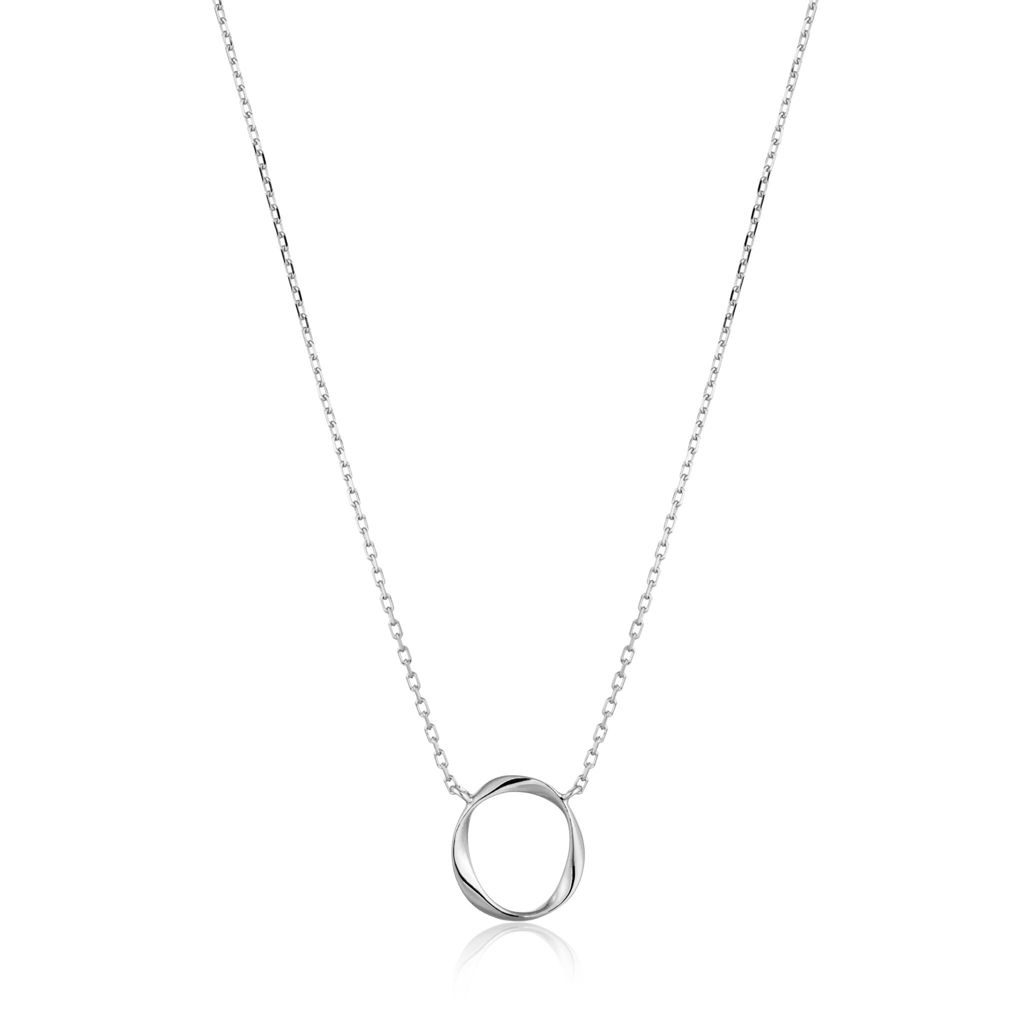 Silver Swirl Necklace by Ania Haie