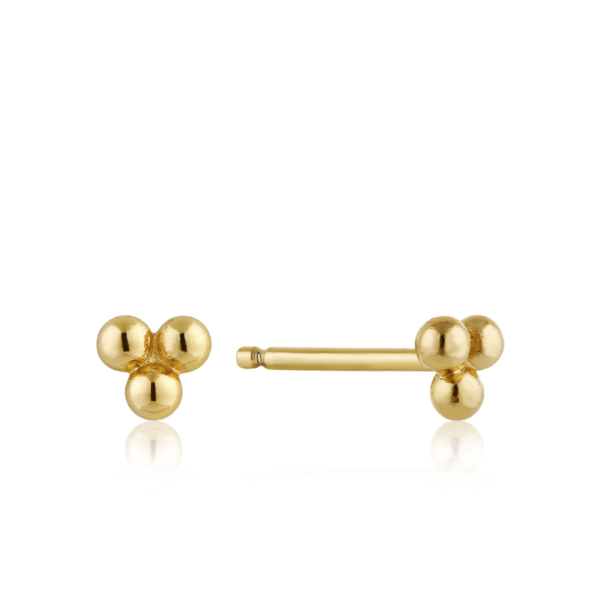 Modern Triple Ball Stud Earring by Ania Haie