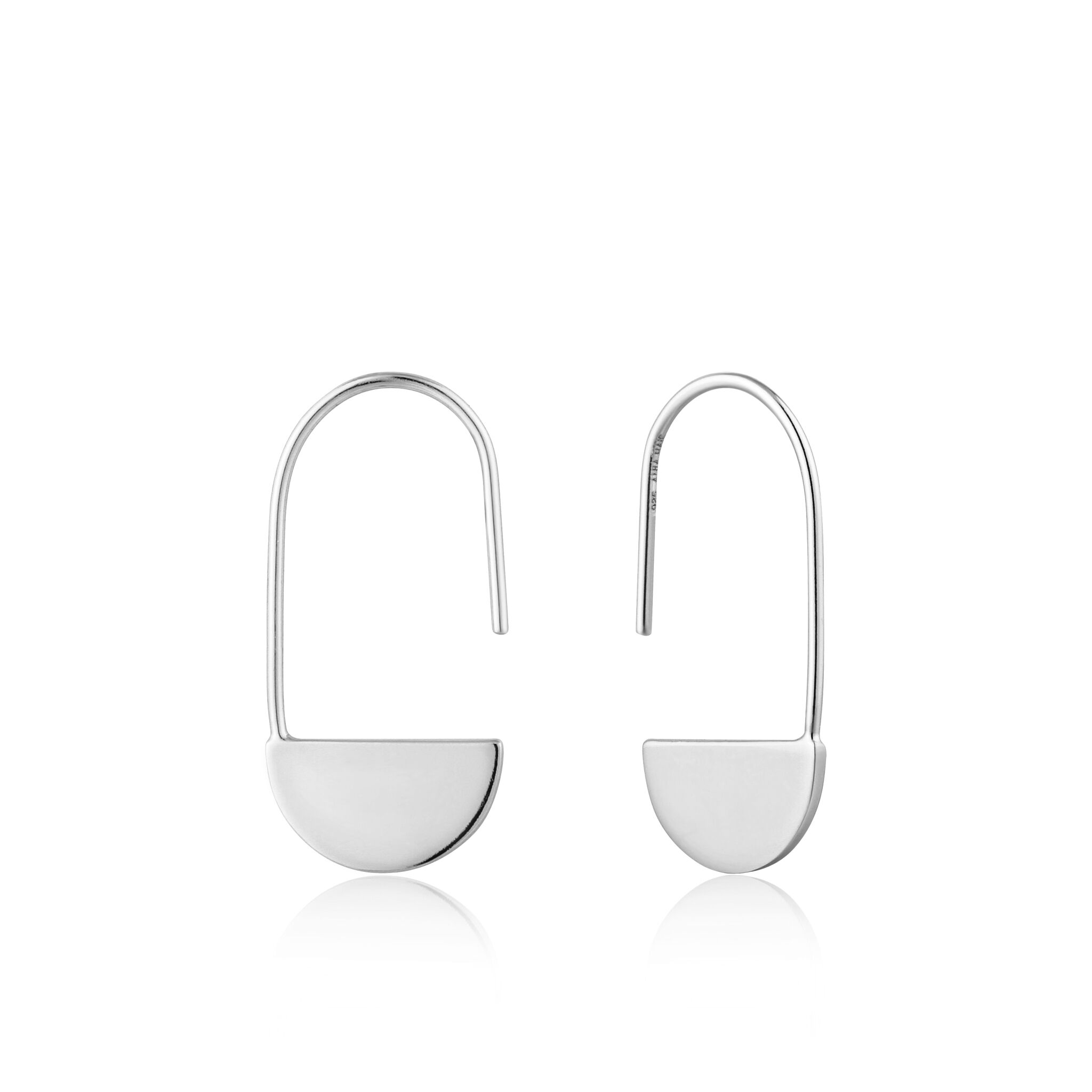 Sterling Silver Geometry Drop Earrings by Ania Haie