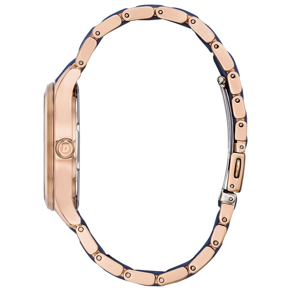 Blue and Rose Gold-Tone Ladies Drive Watch by Citizen - Image 2