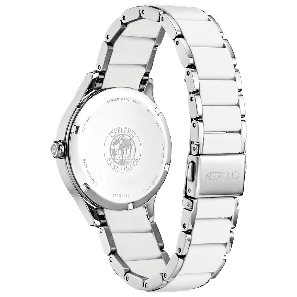 White and Silver Ladies Drive Watch by Citizen - Image 3