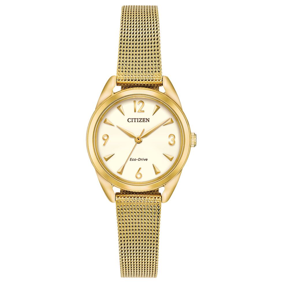 Gold Tone Mesh Ladies Drive Watch by Citizen