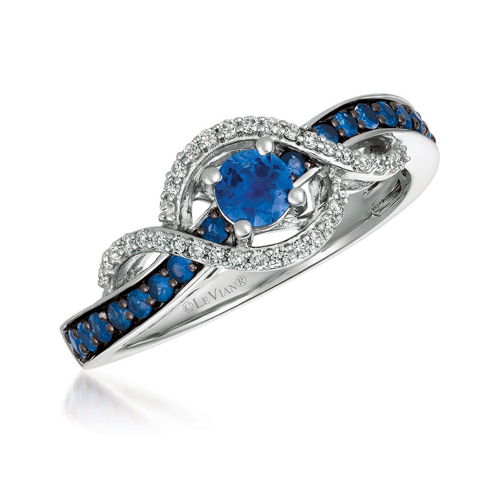 Blueberry Sapphire™ and Vanilla Diamond® Ring by Le Vian®