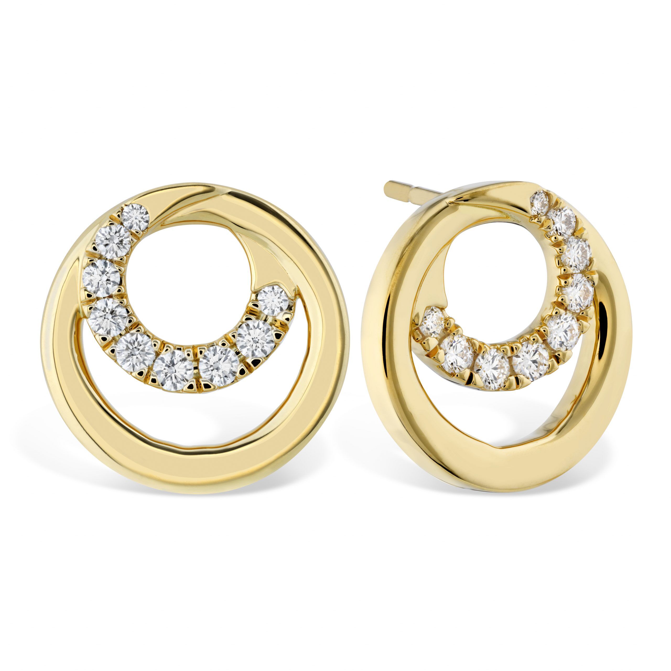 Optima Circle Earrings by Hearts on Fire