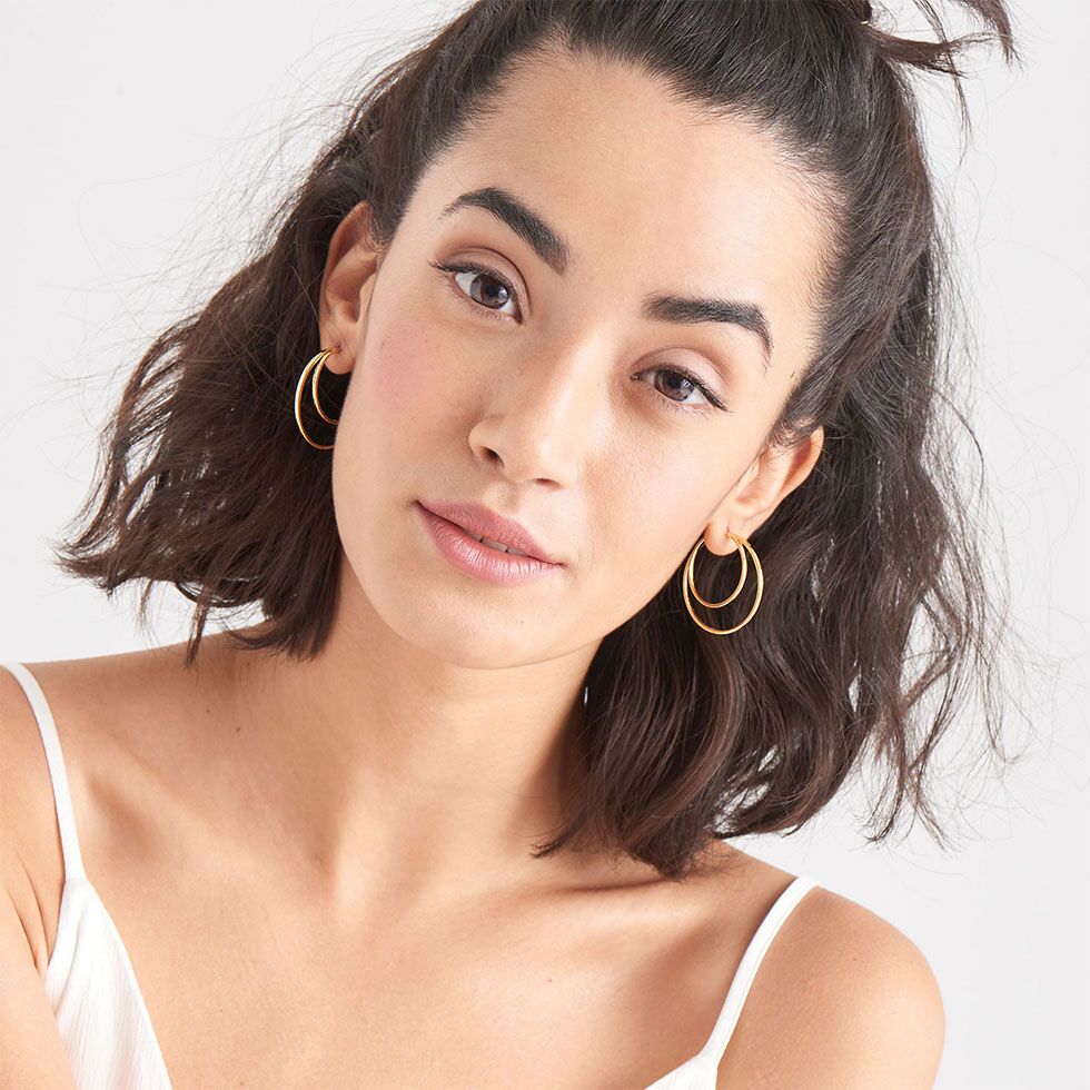 Crescent Hoop Earrings by Ania Haie - Image 2