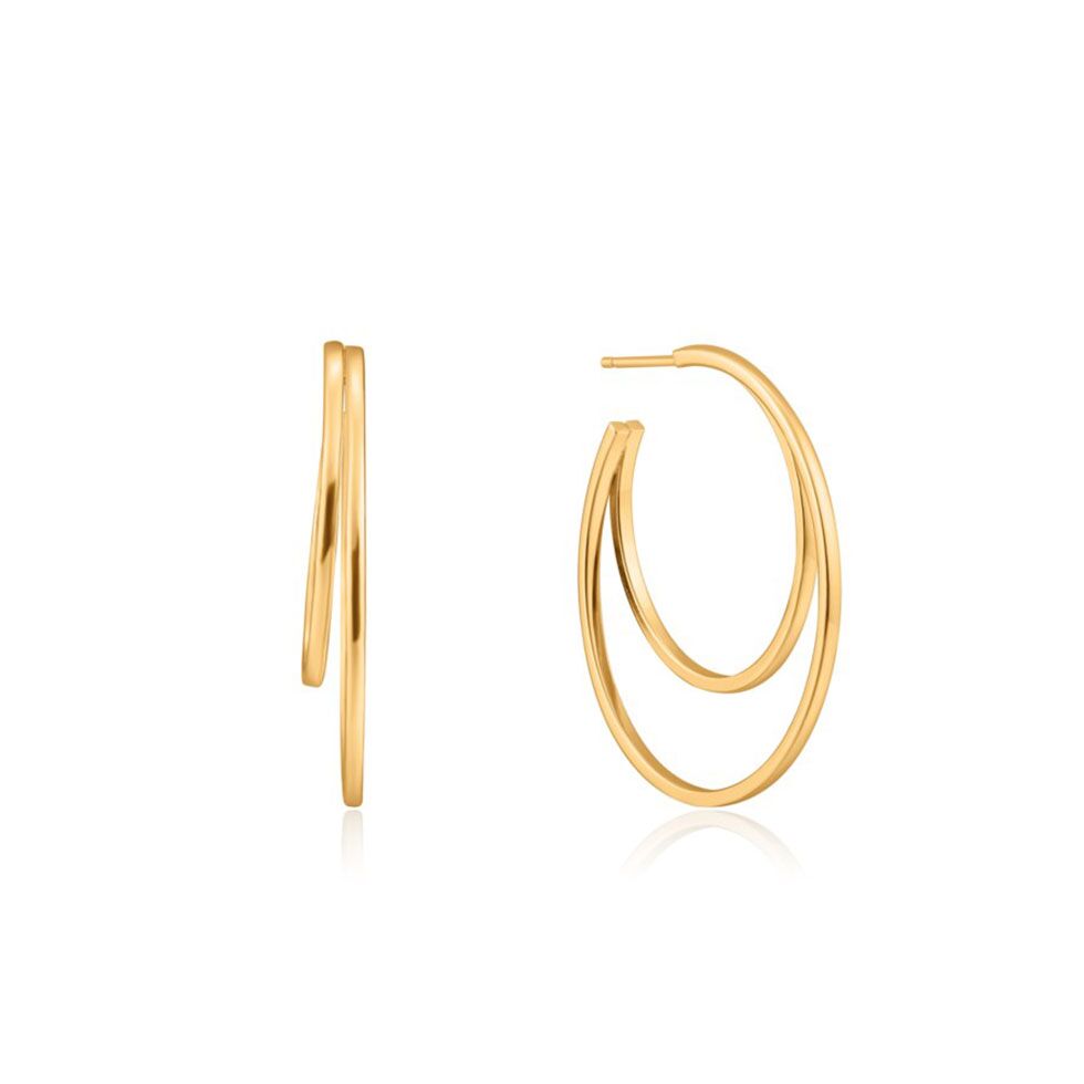 Crescent Hoop Earrings by Ania Haie