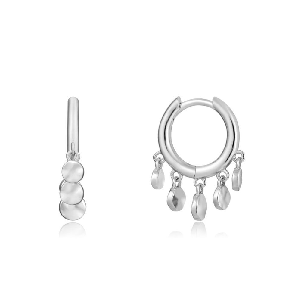 Mini Disc Huggie Earrings by Ania Haie