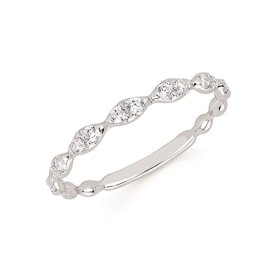 Marquise Shaped Diamond Band