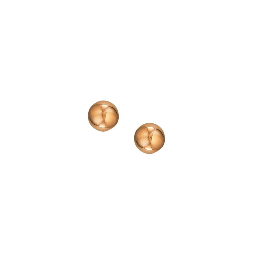 Rose Gold Ball Stud Earrings