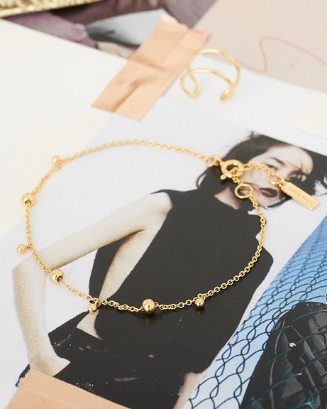 modern drop balls bracelet