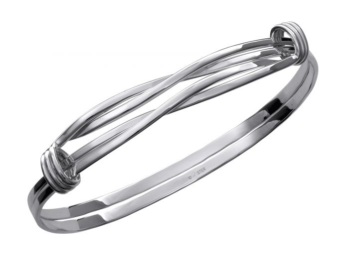 Sterling Silver Signature Twist Bracelet by E. L. Designs
