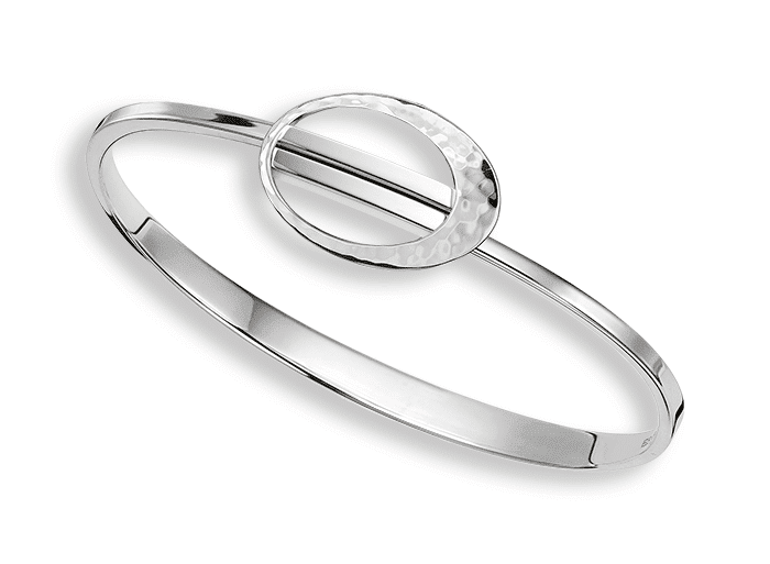 Sterling Silver Elliptical Elegance Bracelet by E. L. Designs