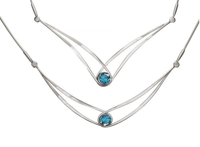 Sterling Silver Swing Necklace by E. L. Designs