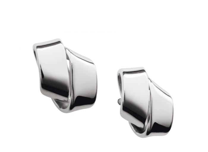 Sterling Silver Love Knot Earrings by E. L. Designs