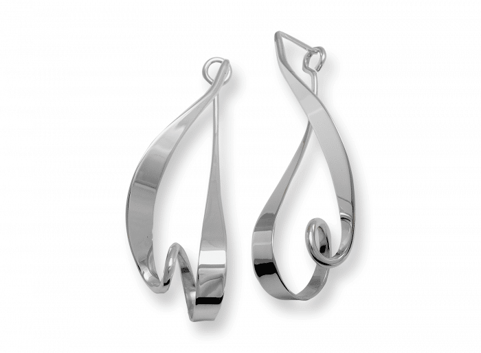 Sterling Silver Kinetic Earrings by E. L. Designs