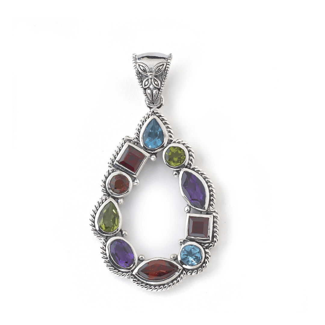 Multi-Gem Pendant by Samuel B
