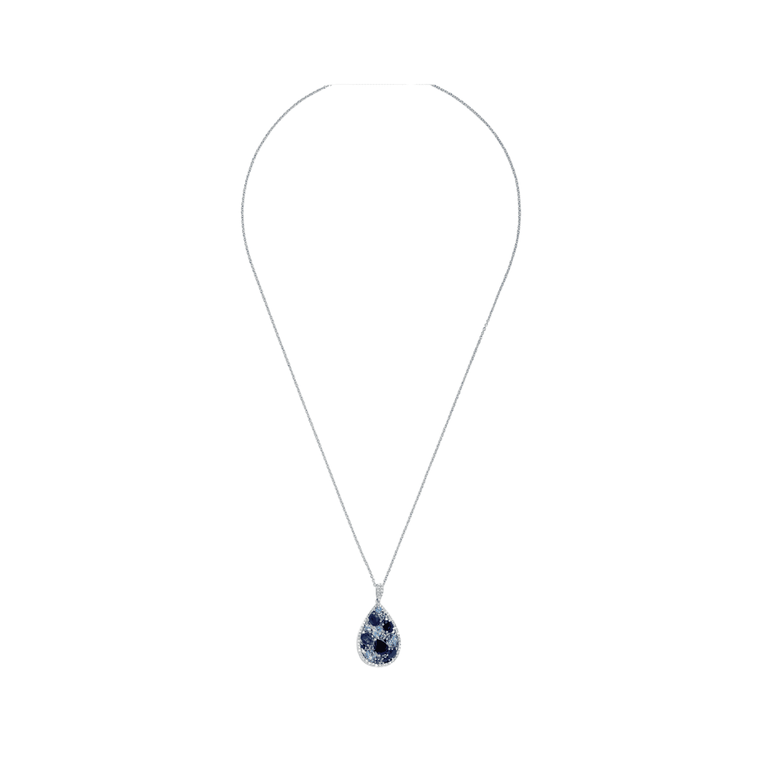 sapphire and diamond teardrop pendant by Effy