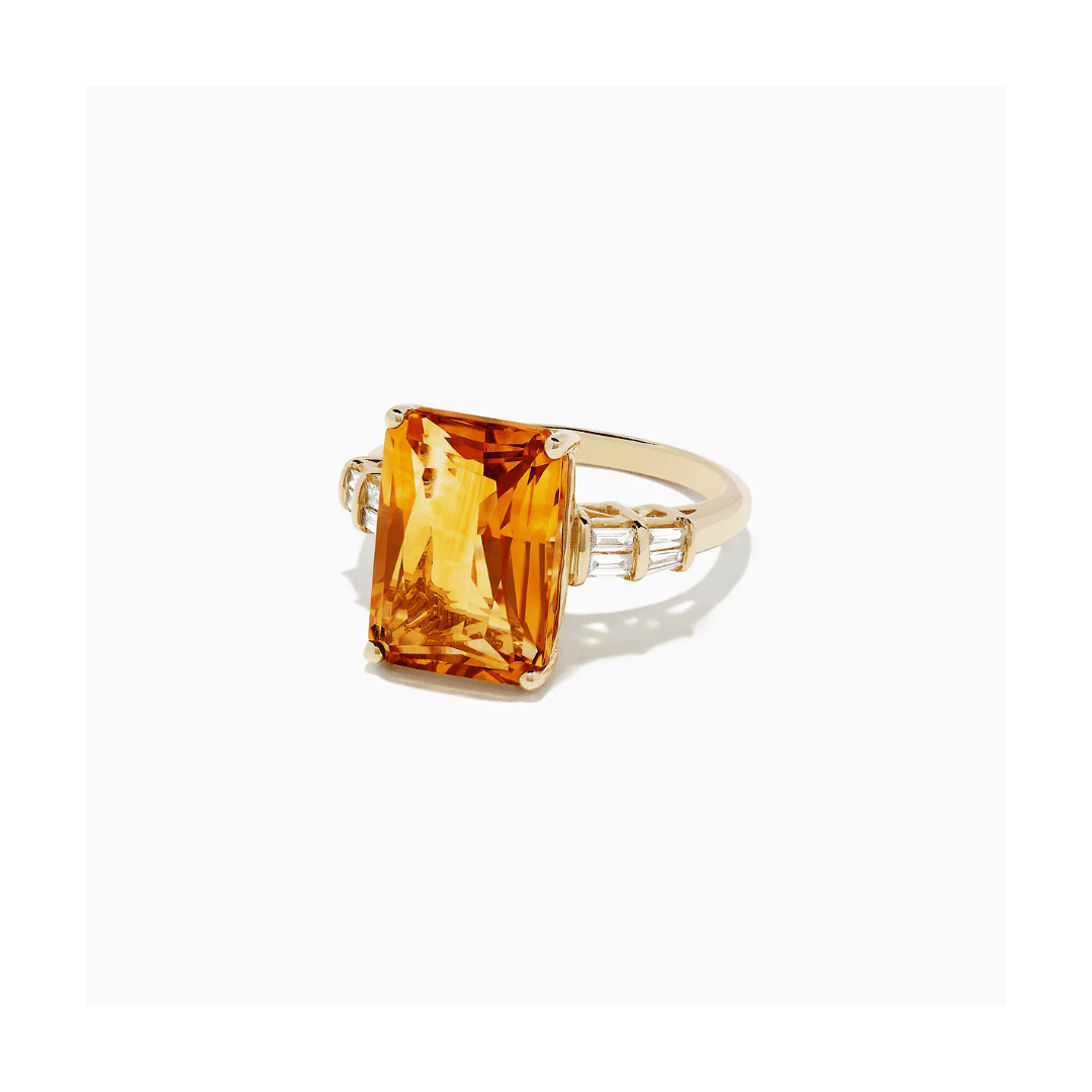 Sunset Citrine and Diamond Ring by Effy - Image 2