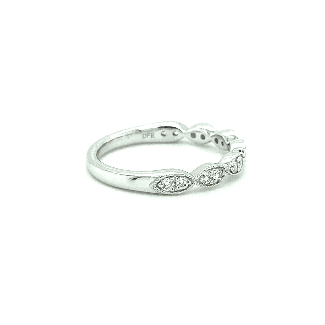 Scalloped Marquise Diamond Band - Image 2