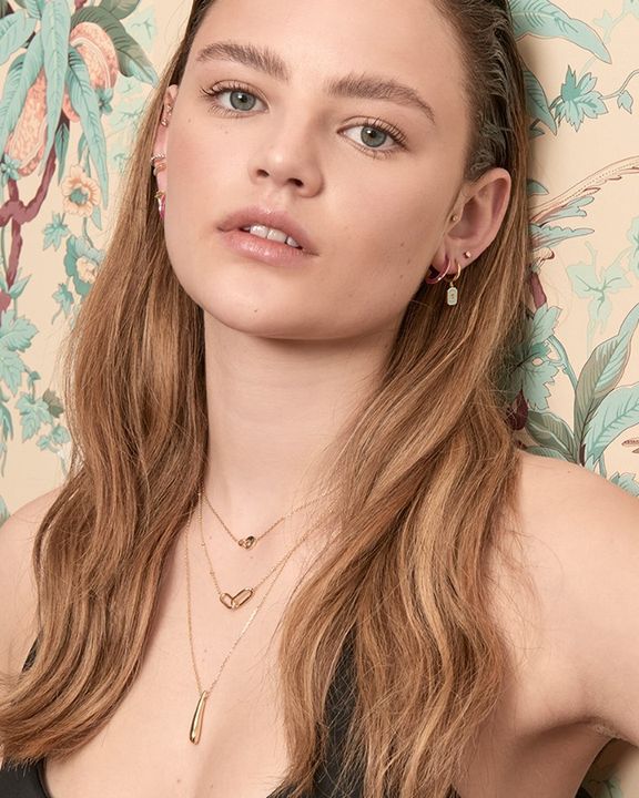 Powder Blue Enamel Emblem Hoop Earrings by Ania Haie - Image 4