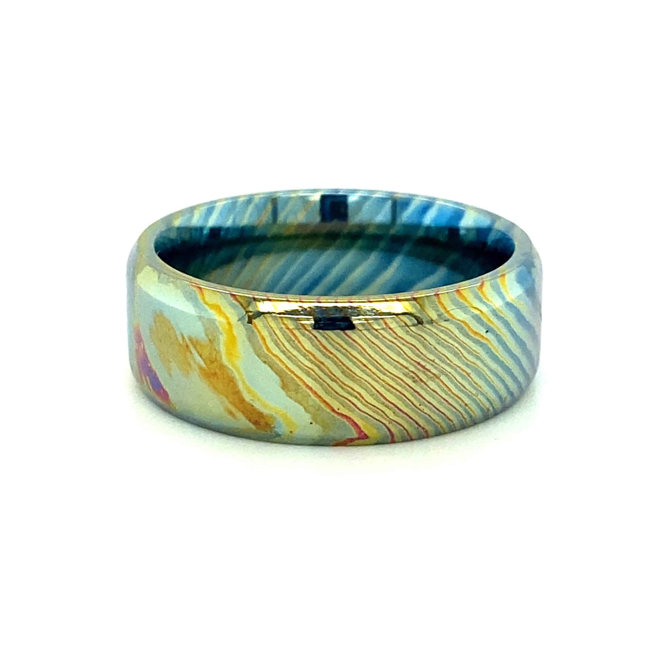 Mokume-Gane Titanium Ring