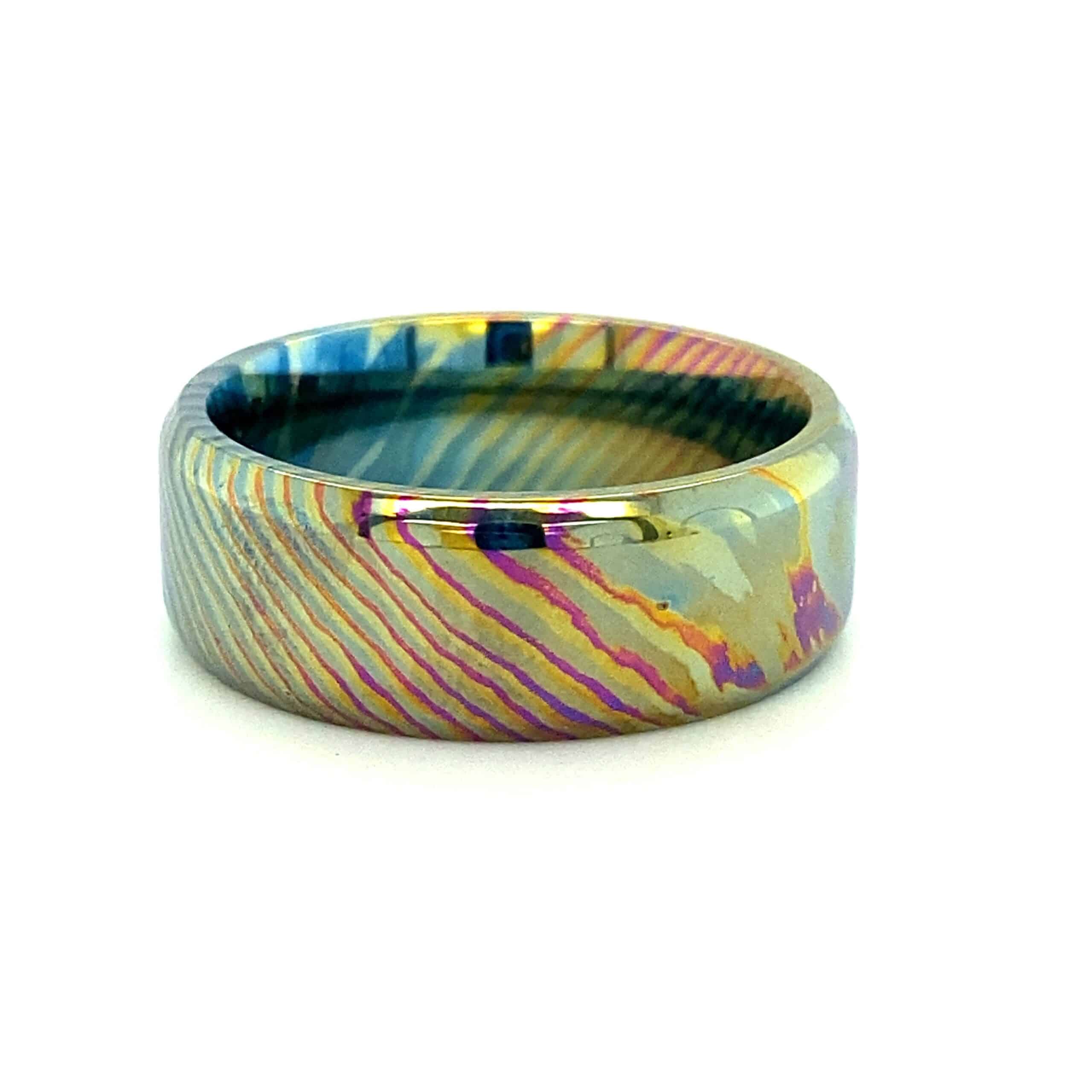 Mokume-Gane Titanium Ring
